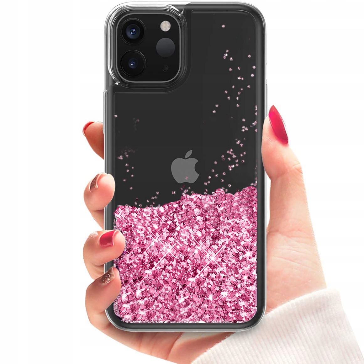 

Etui do Iphone 12 Brokat Liquid Case Szkło