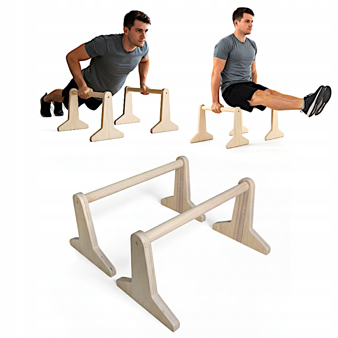 Paraletky Vysoké Madla Na Kliky Kalisteniky Dlouhé Silné 50 CM Gumičky