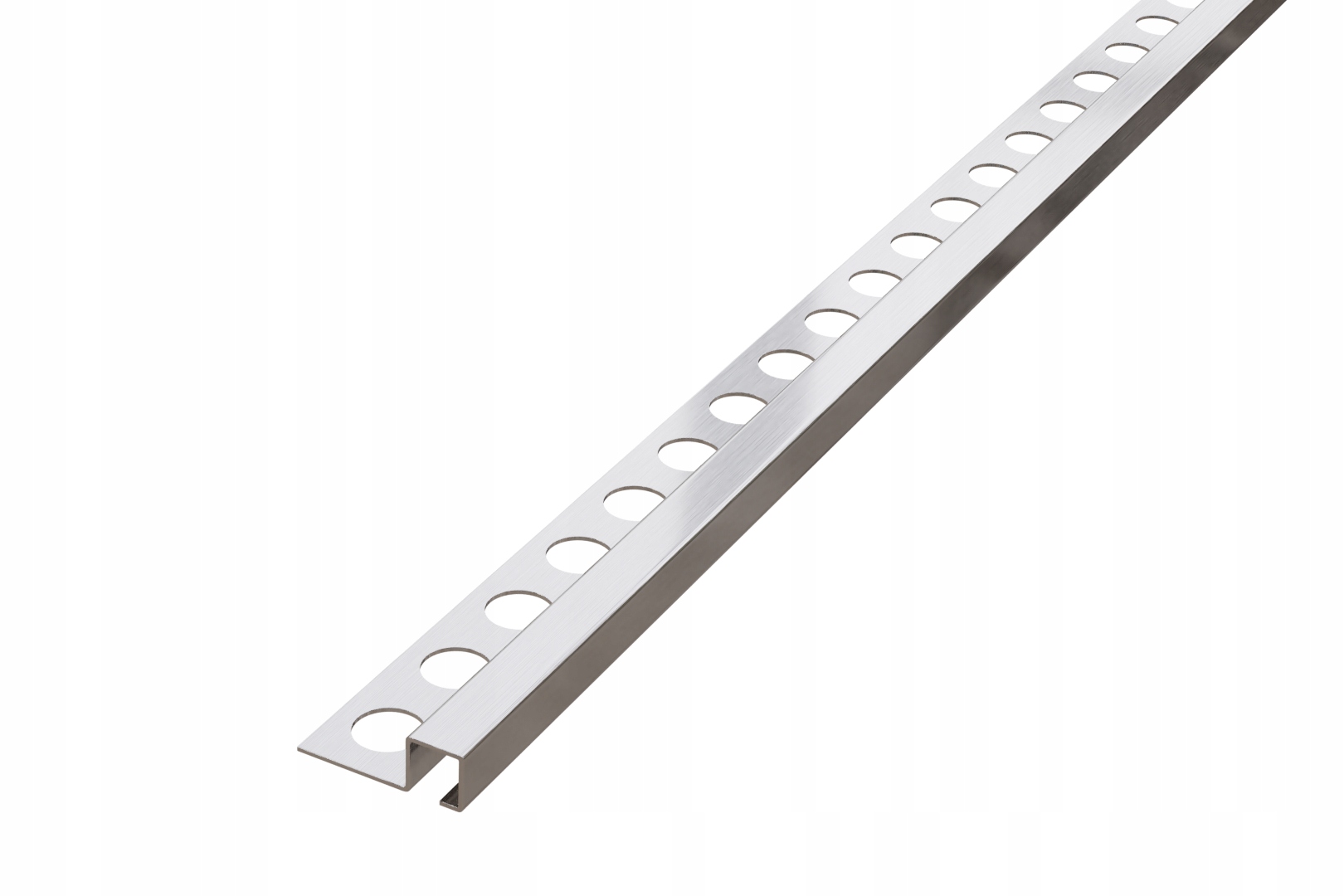 Profil povrchové úpravy chrom mat Q 270 cm x 12,5 mm