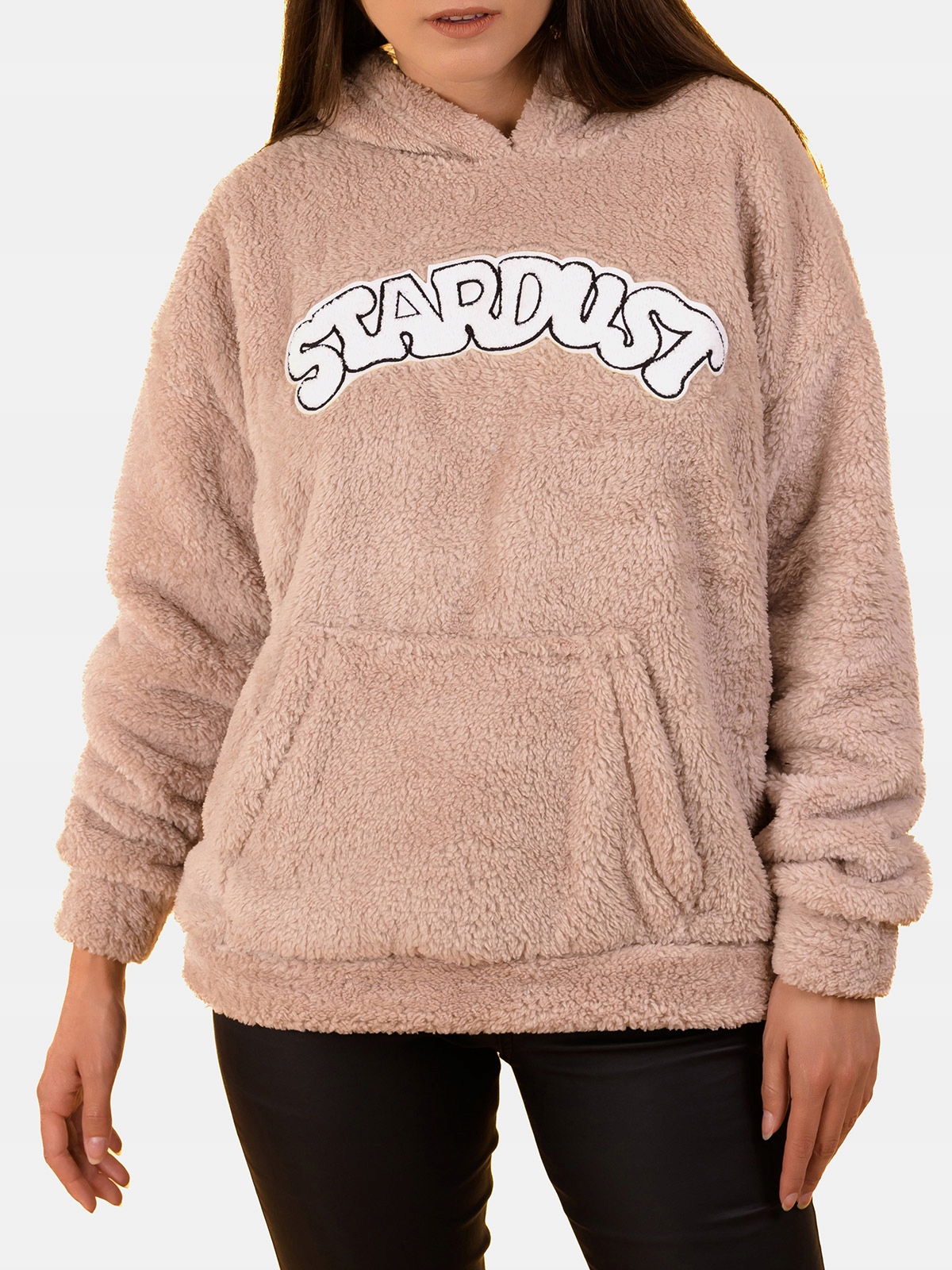 Wygodna Bluza Damska Miękka Ciepła Gruba Kaptur L