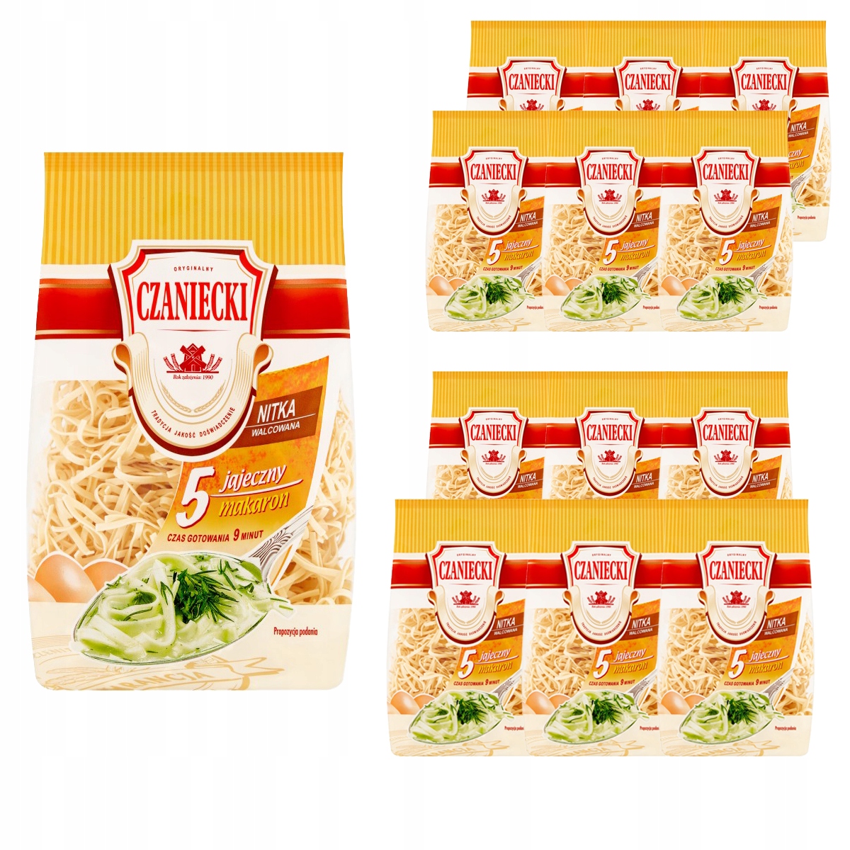 Levně Czaniecki Těstoviny válcovaná nit 250 g x 12 kusů