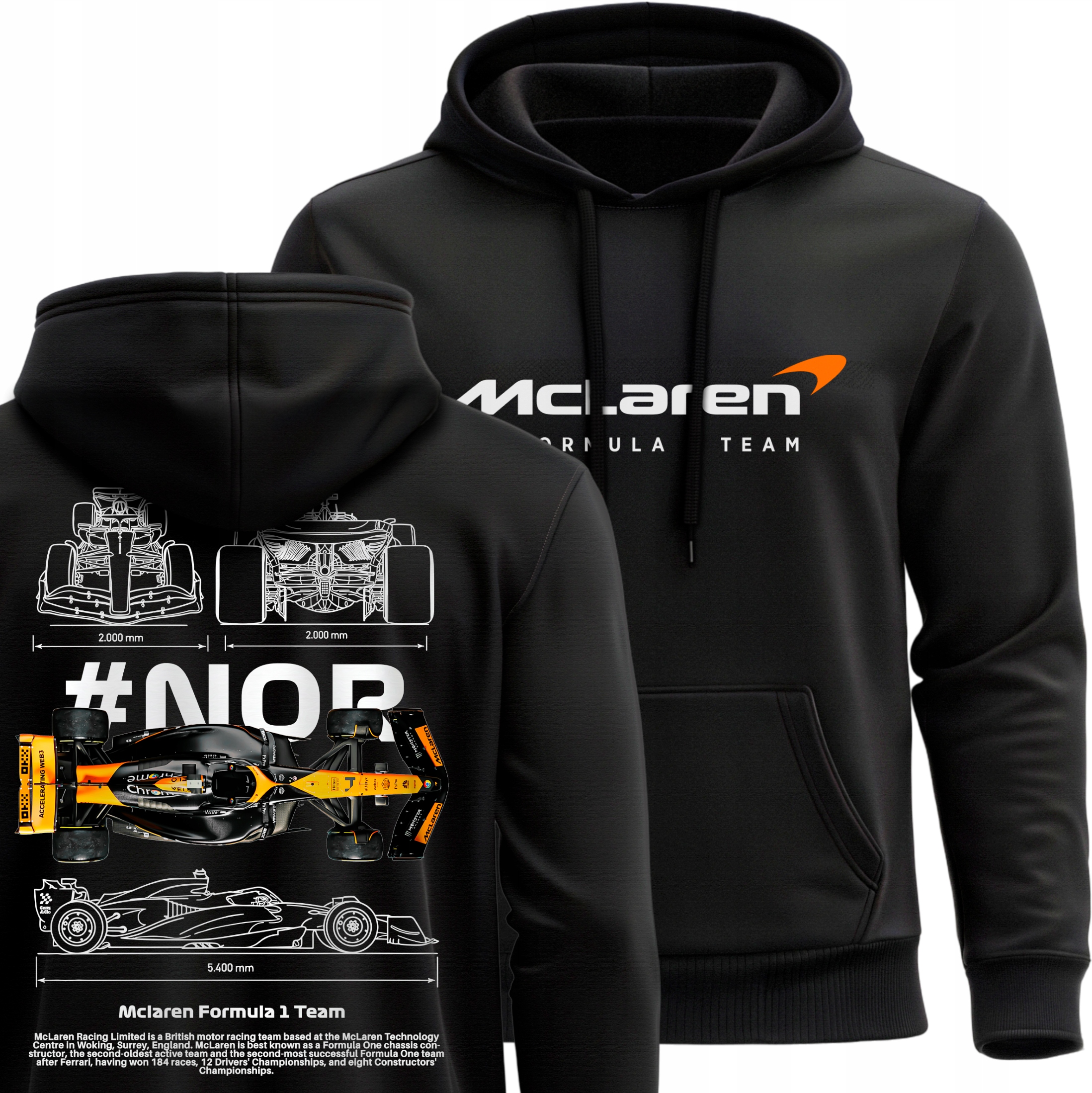 Bluza Lando Norris Z Kapturem Mclaren F1 Team XL