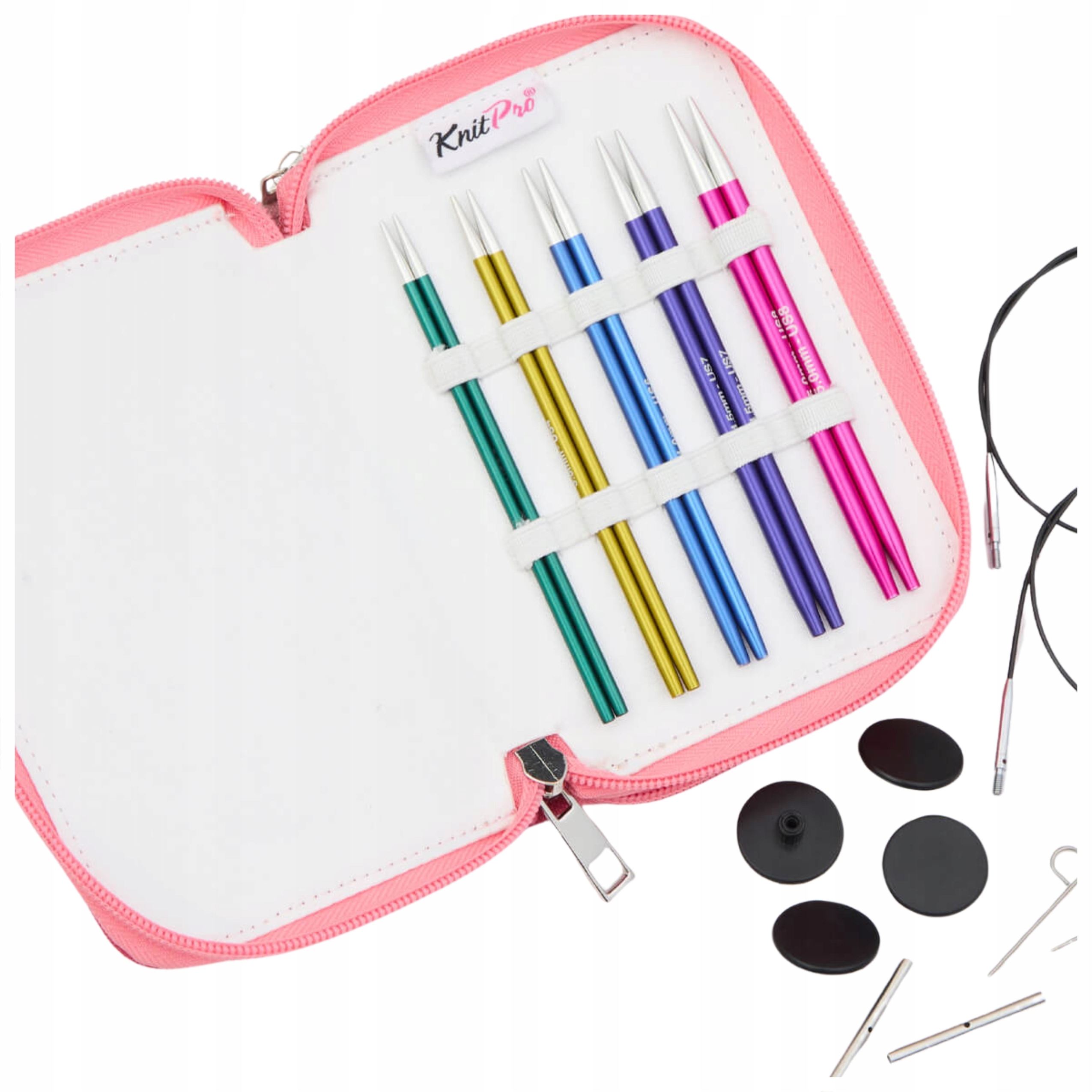 sada výměnných kovových drátů 13cm Knitpro Zing Starter