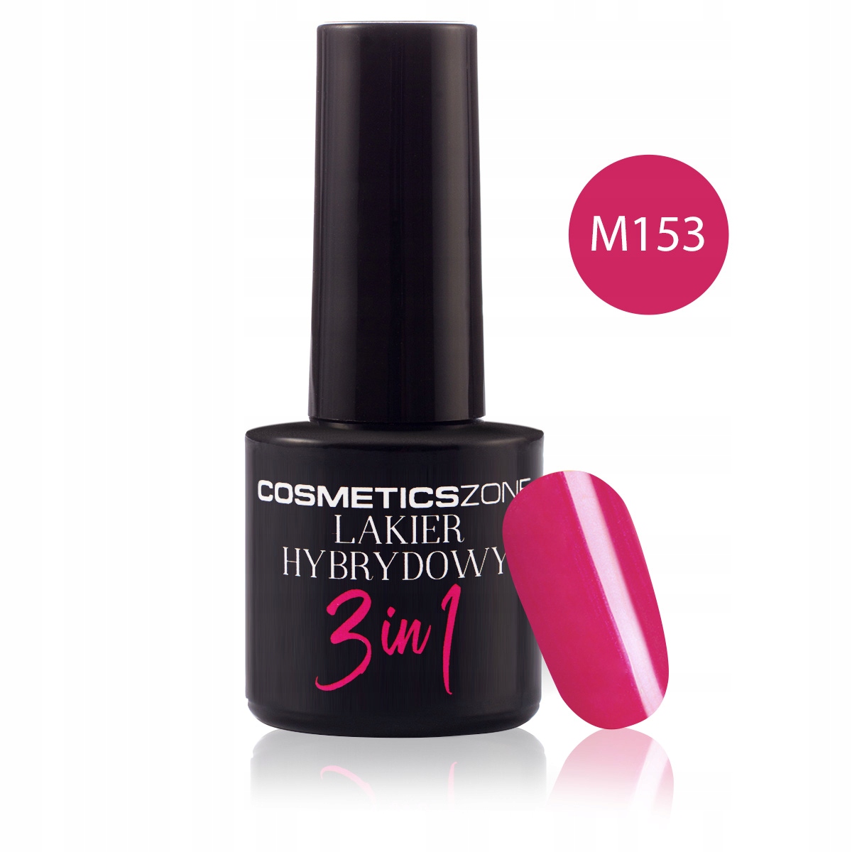COSMETICS ZONE LAKIER HYBRYDOWY 3IN1 3W1 8ML M153 Marka Cosmetics Zone