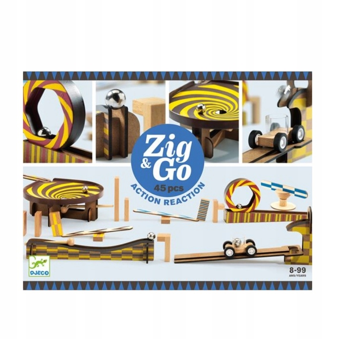 

Djeco Zestaw konstrukcyjny Zig&Go 45 el. 5643