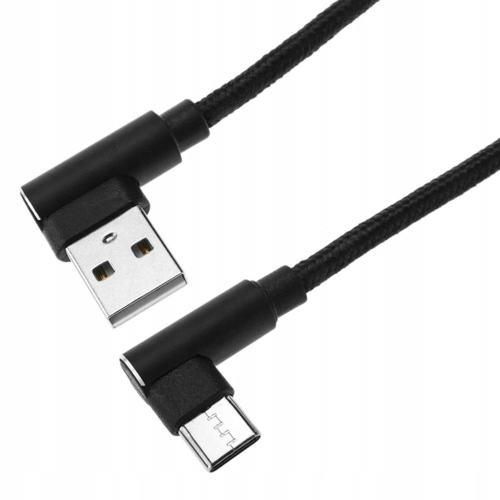 Kabel kątowy Nylon USB-C 3.1 do USB 2.0 25cm PRAWY Marka WulkanCenPL