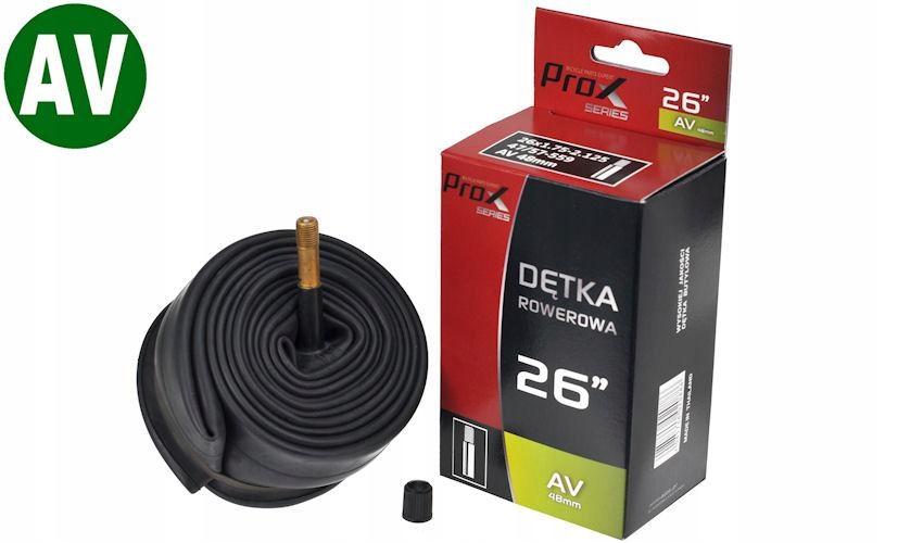 

Dętka Prox 26" Av 48mm Box butylowa Molded