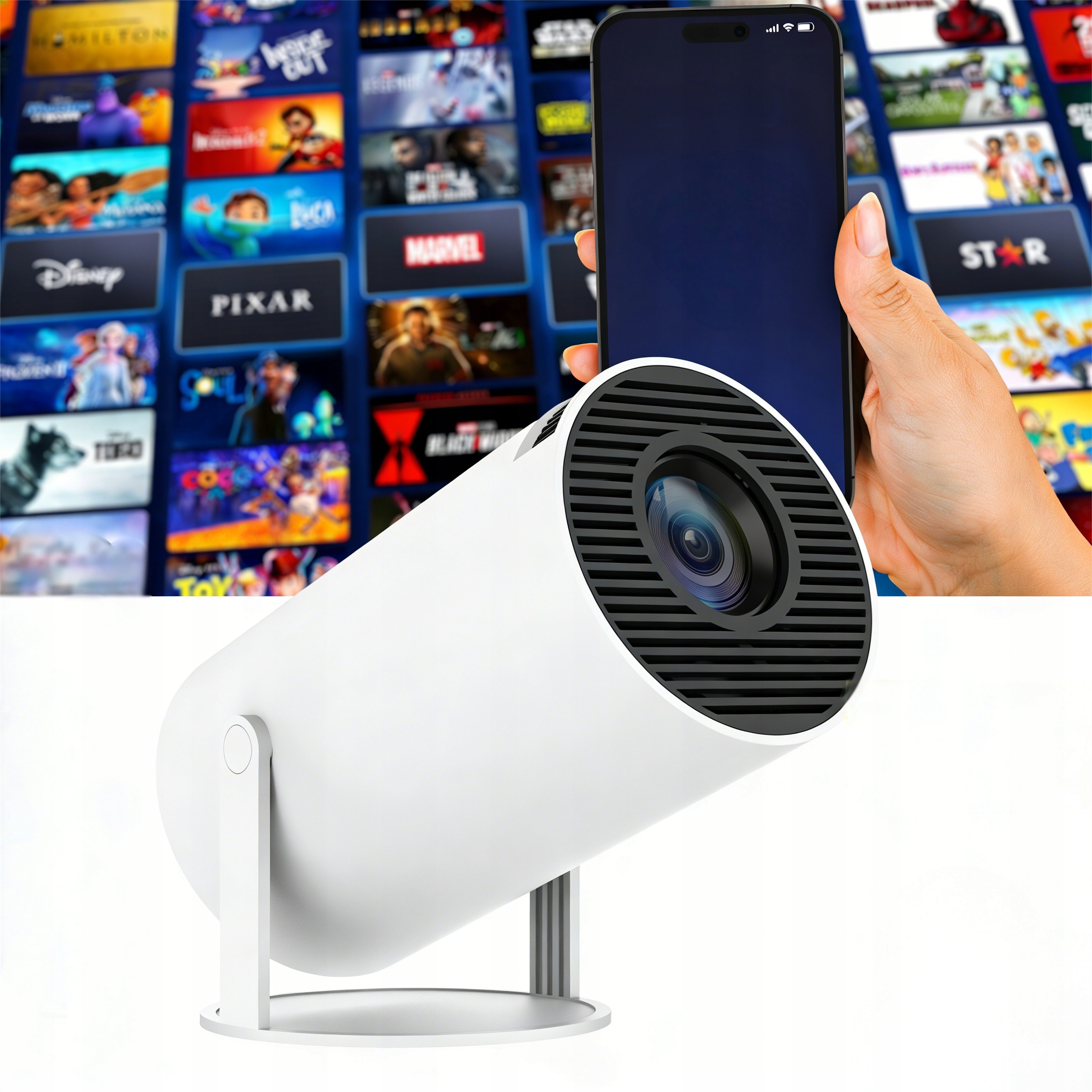 Android projektor 4K Wifi Přenosný Smart Full Hd HY300 Pro