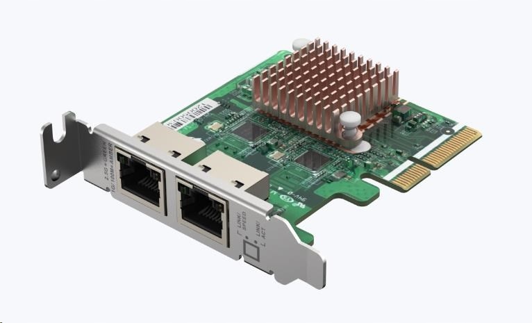 Qnap QXG-2G2T-I225 rozšiřující karta 2x 2, 5GbE pro Pc i Nas QXG-2G2T-I225
