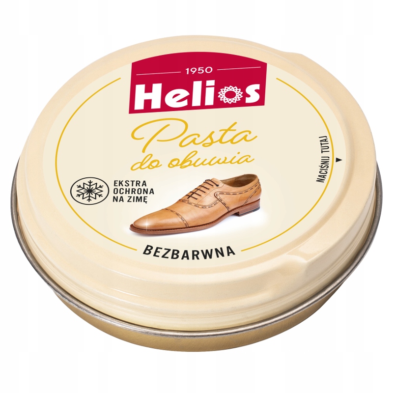

Helios Pasta Do Obuwia Skórzanego 40 ML Bezbarwna