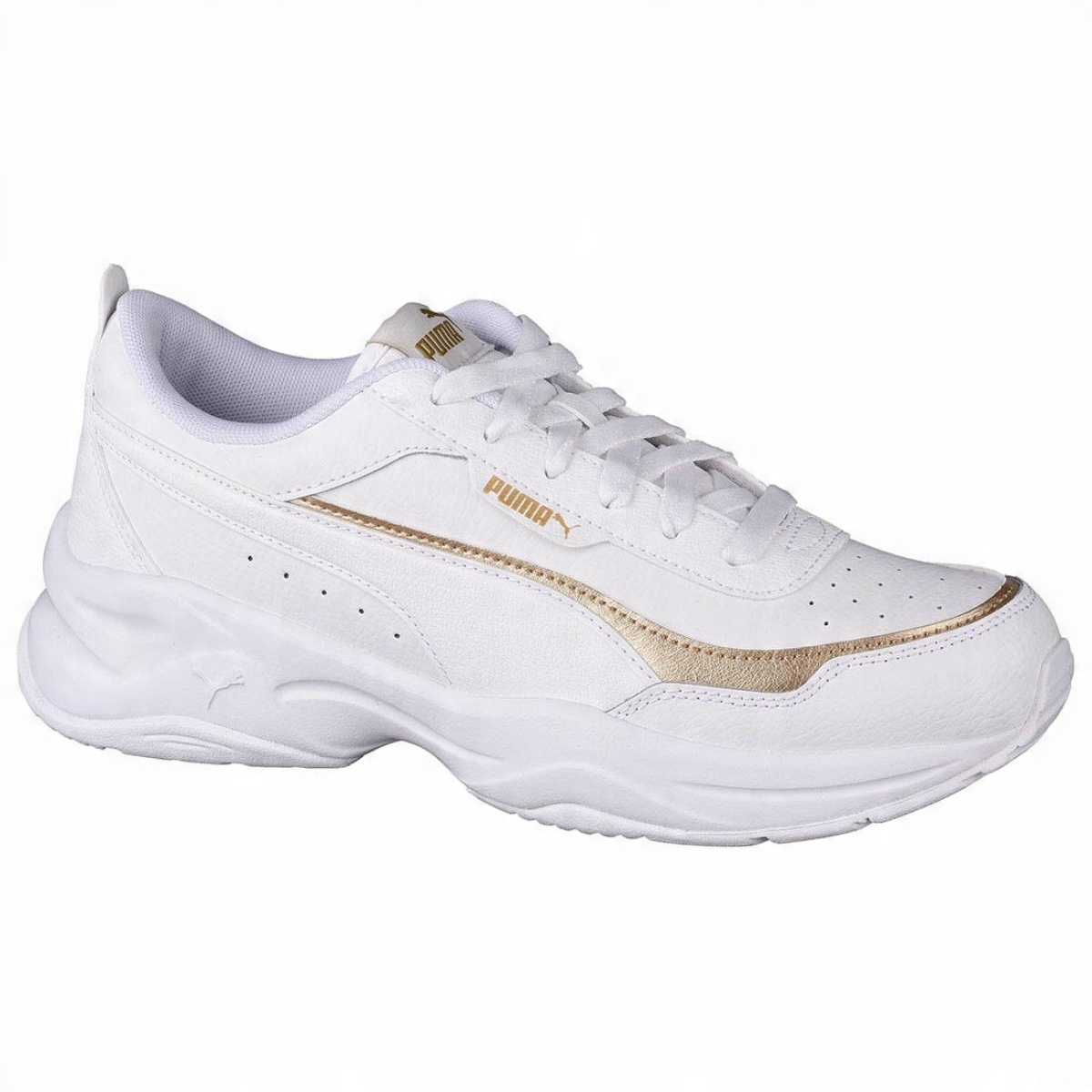 

Białe Złoty Skóra ekologiczna Buty Puma r.36