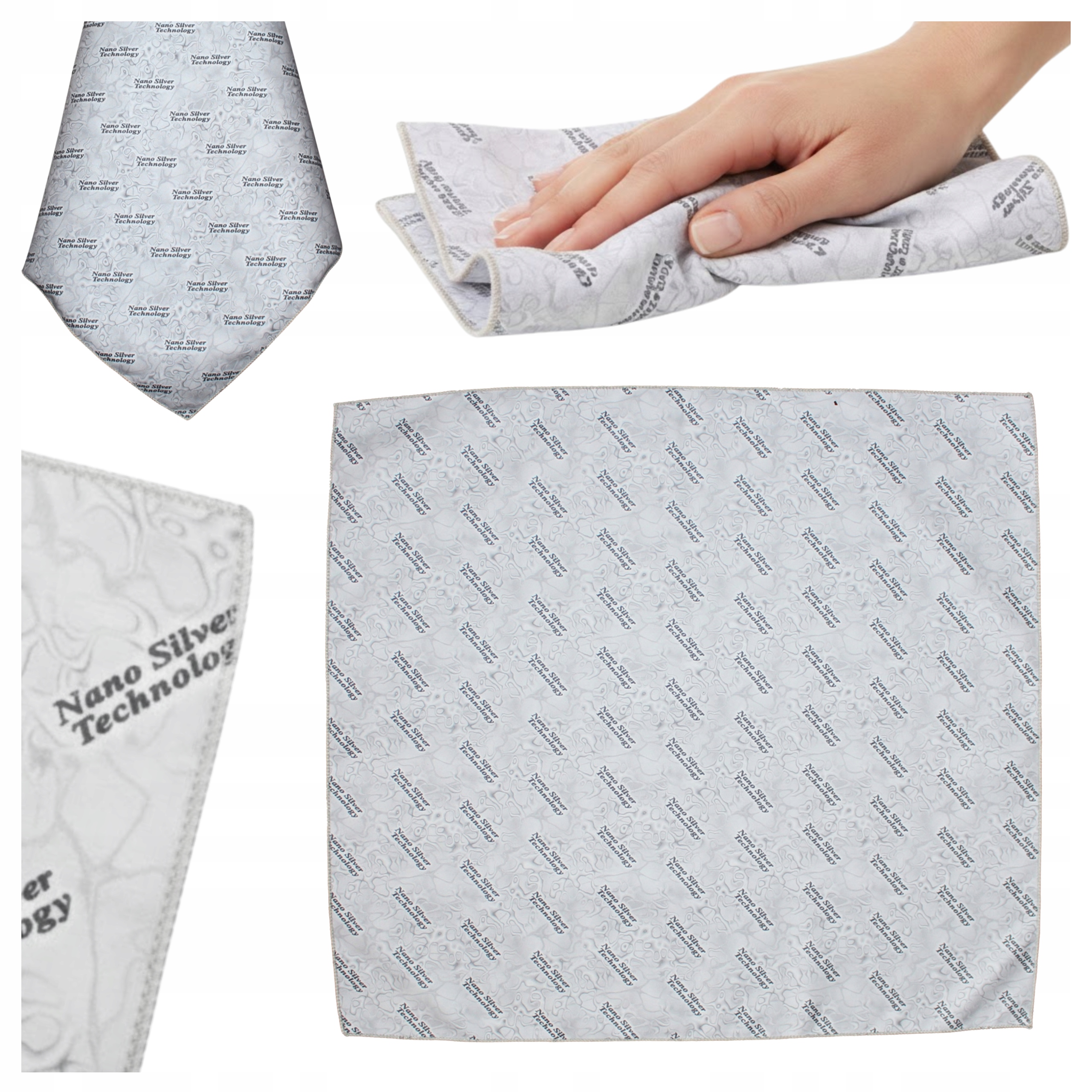 Levně Raypath Kuchyňský ručník SunBeam 50x80 Utěrka na čištění Šedá utěrka