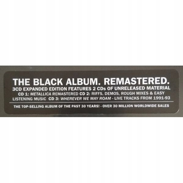 Metallica The Black Album Expanded Edition - 3 Cds