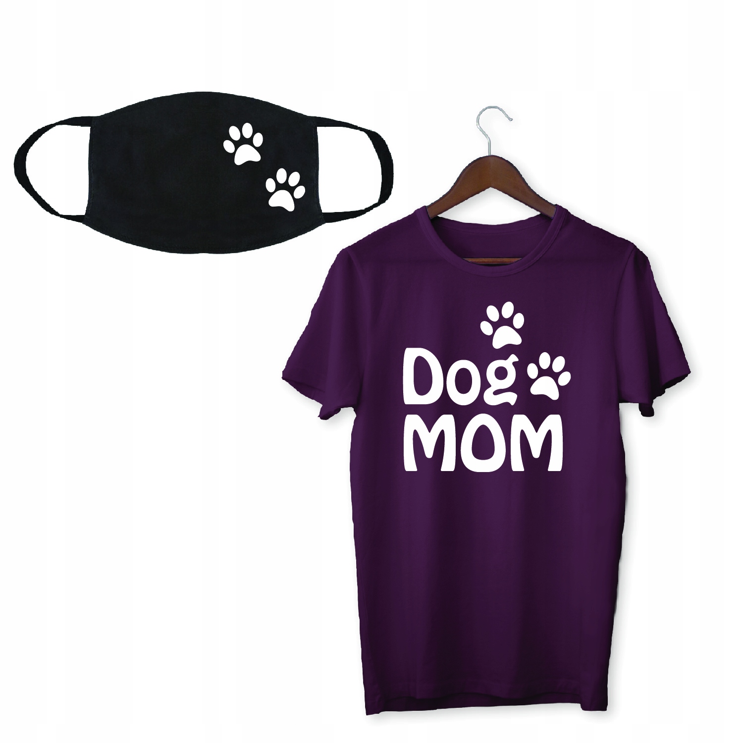 

Maseczka I Koszulka Dog Mom Miłośniczka Psów Psy