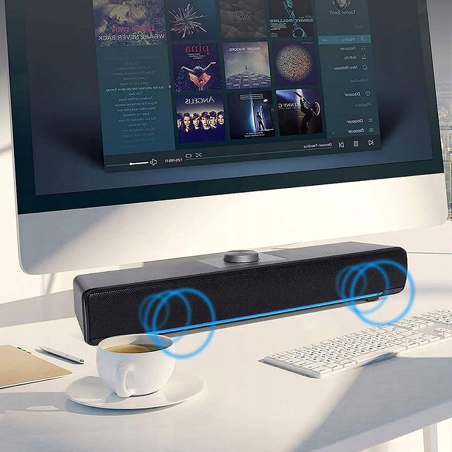 Głośniki komputerowe przewodowe Soundbar USB LED Powered Speakers EAN (GTIN) 6900592134593