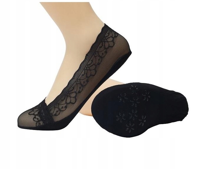 

Stopki Balerinki Damskie Koronkowe Silikon 36-41