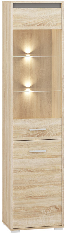 

Witryna sonoma do salonu pokoju 48 cm z Led Avo 05