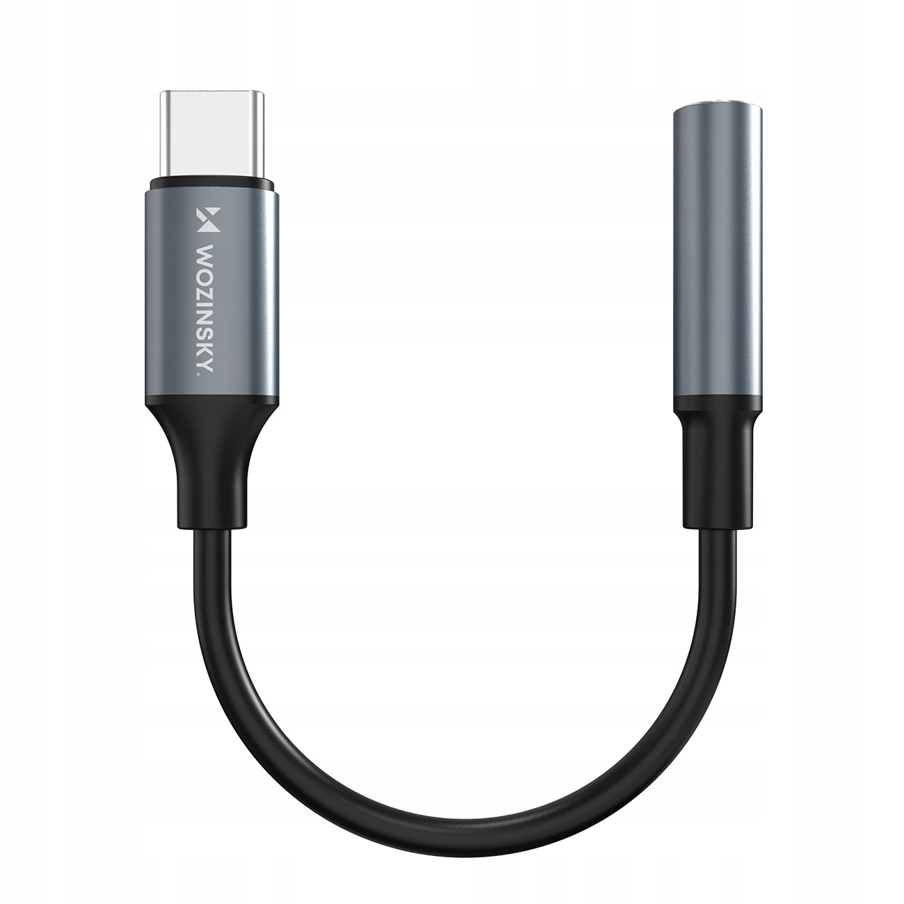 Adapter przejściówka Usb-c mini jack 3.5mm czarny