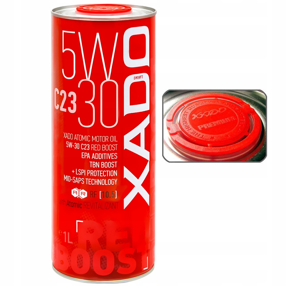 Xado Red Boost 5w30 SN/SM/CF/C23 A5/B3/B4/B5/C2/C3 1L olej z revitalizantem