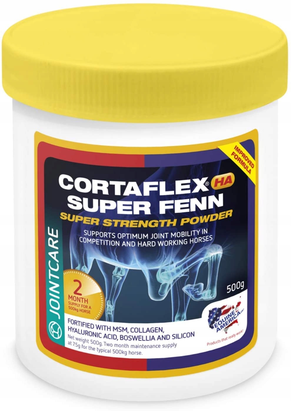 Equine America Cortaflex Fenn Powder wspiera stawy koni horse 0,5 kg