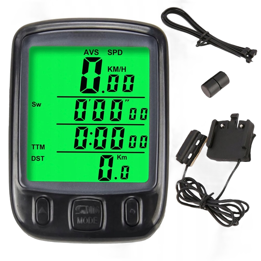 LICZNIK ROWEROWY WODOODPORNY LCD PRĘDKOŚCIOMIERZ EAN (GTIN) 5906306228566