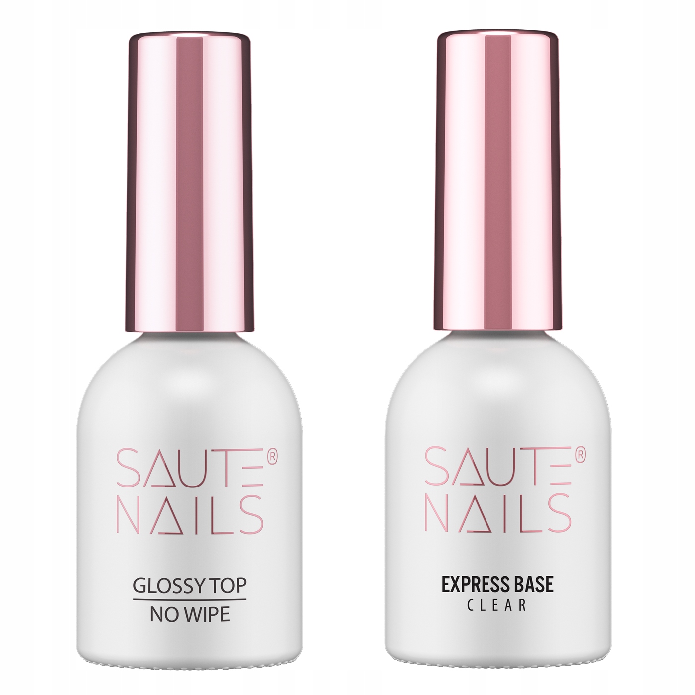 Set hybridní Top Glossy 8 ml Express Clear báze 8 ml Saute Nails