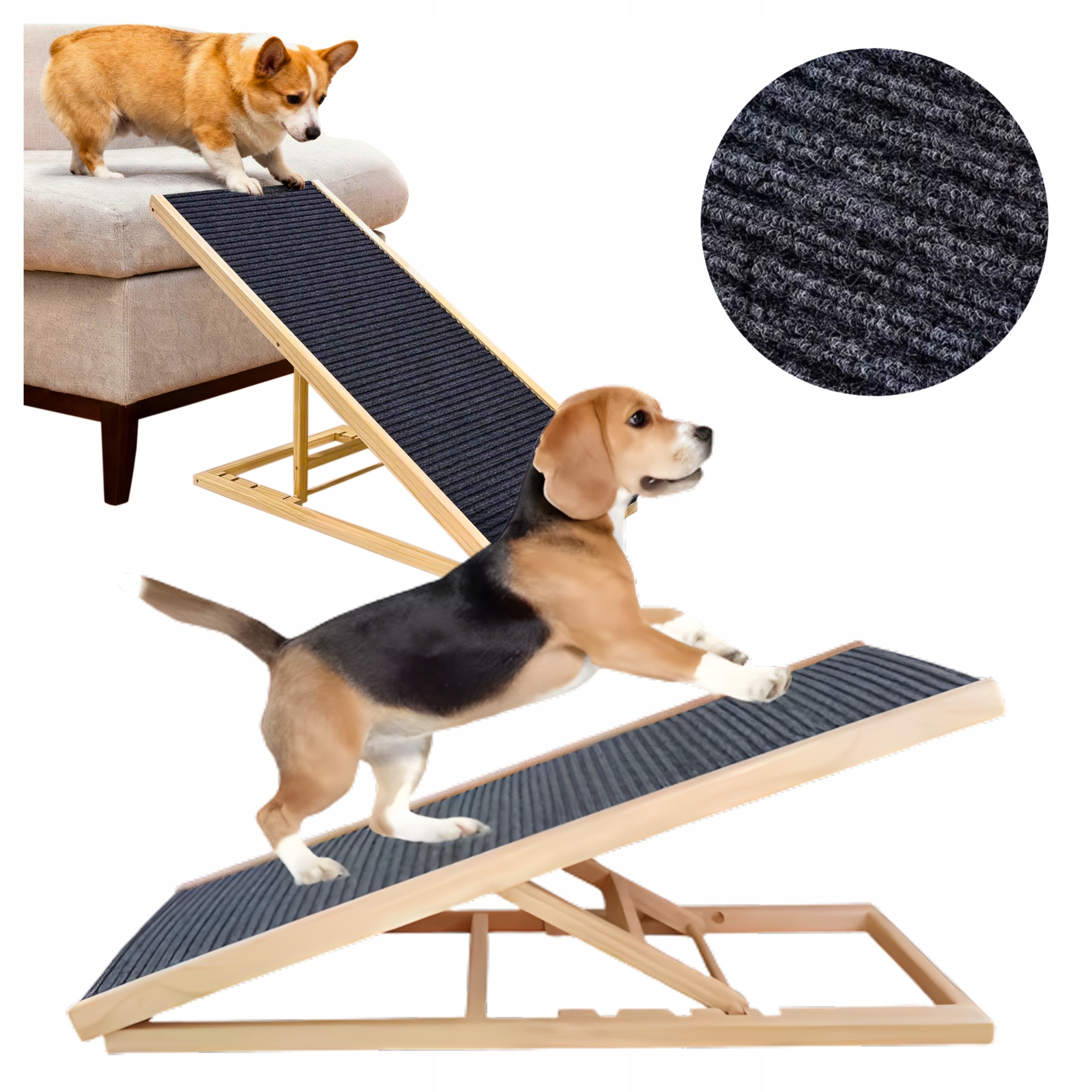 Rampa Dla Psa Schody Podest łagodne stopnie do wchodzenia 4 Stopnie wejście