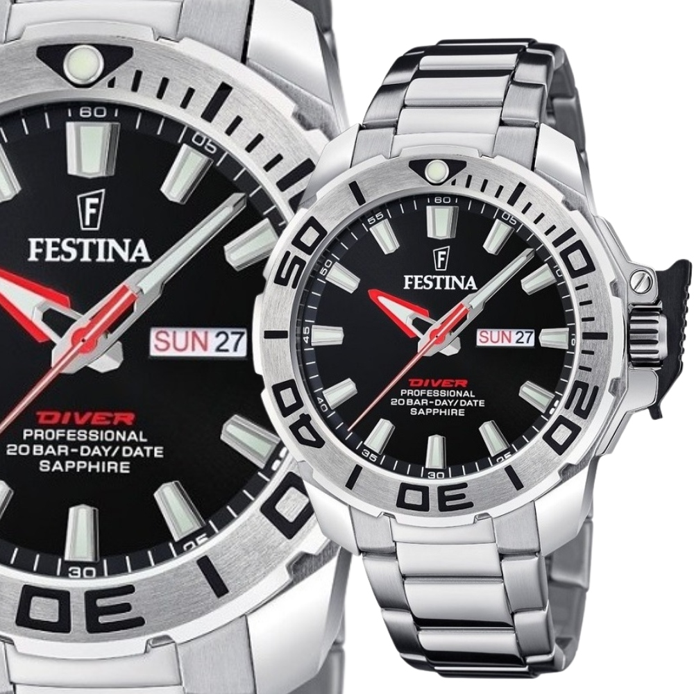 Nové Originální Hodinky Festina The Originals Professional Diver Set 20665