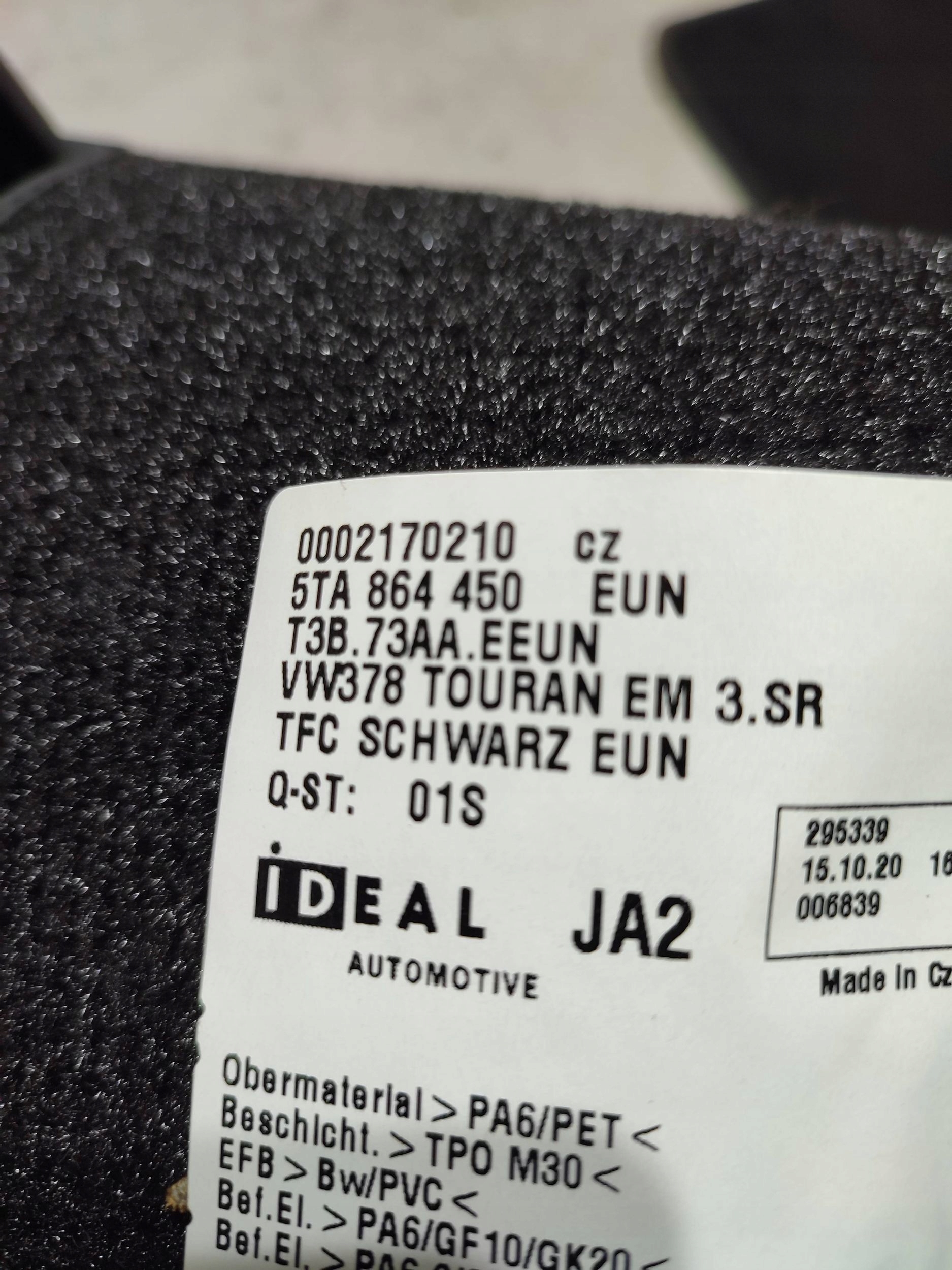 Volkswagen Touran III 2020 mats mats