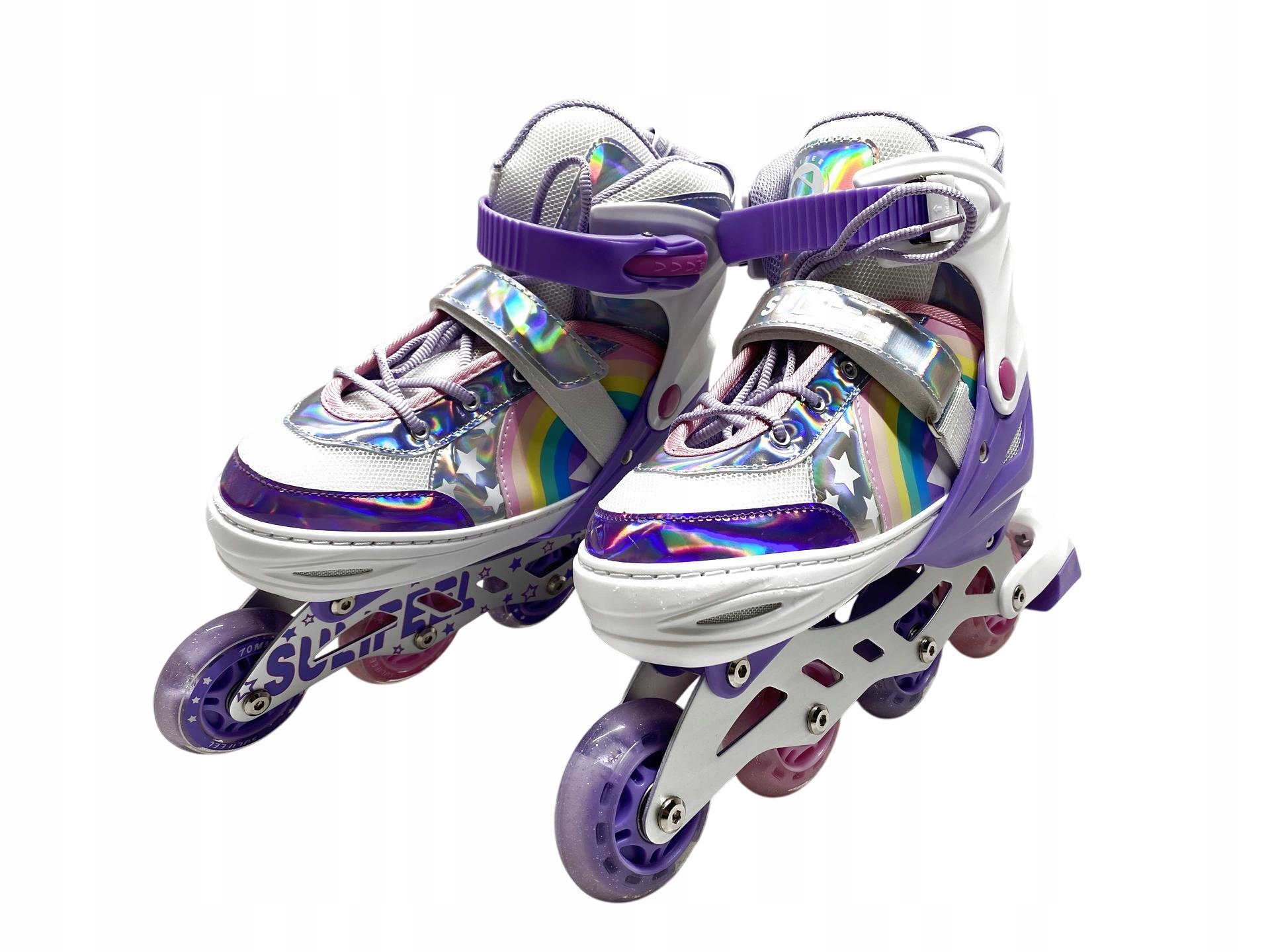 Regulowane rolki dla dzieci SULIFEEL Rainbow 37-39