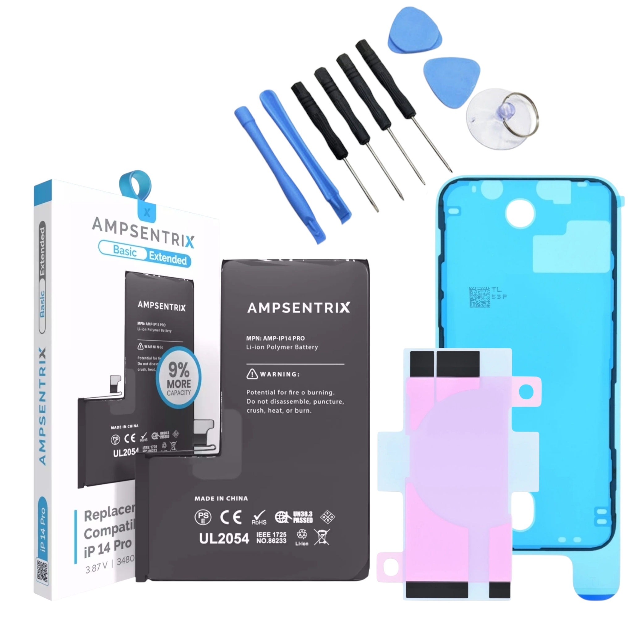 Bateria Apple iPhone 14 Pro Zwiększona Pojemność 3650mAh Ampsentrix +zestaw