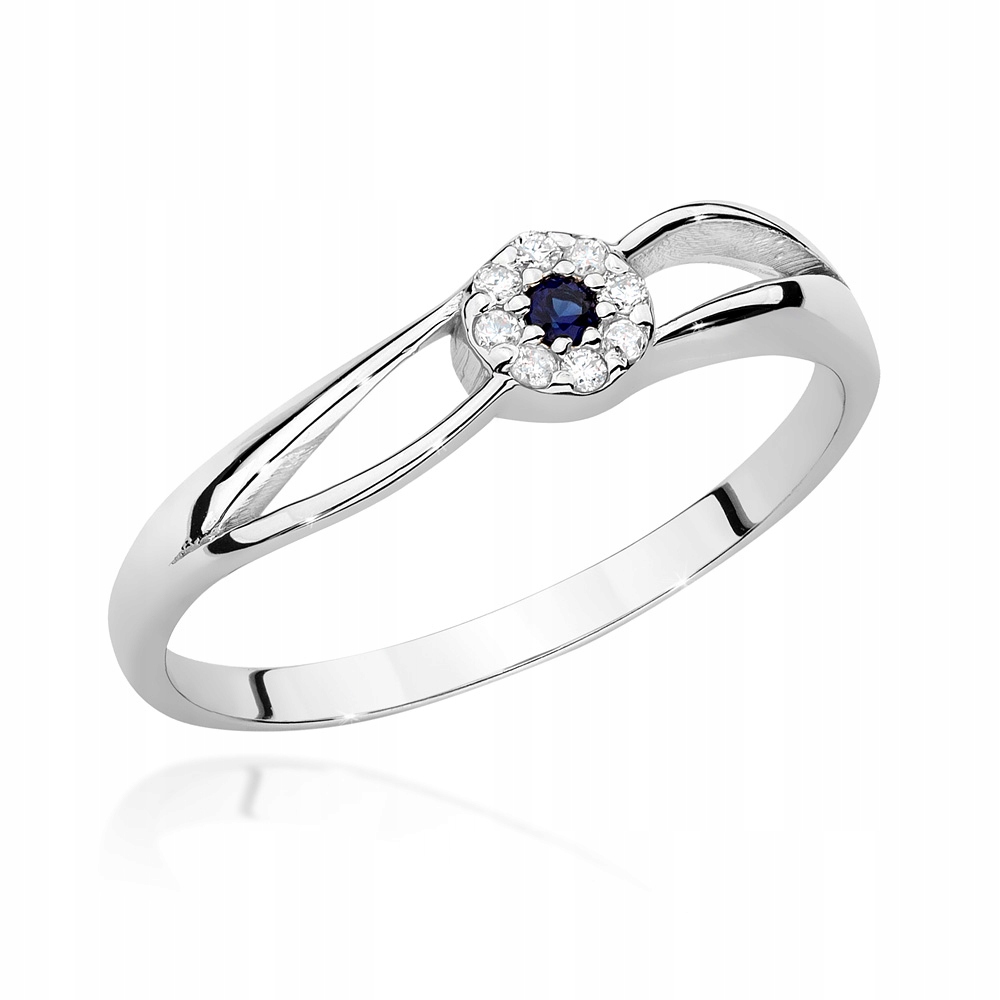 

Złoty Pierścionek 585 Zaręczynowy Szafir 0,03 ct