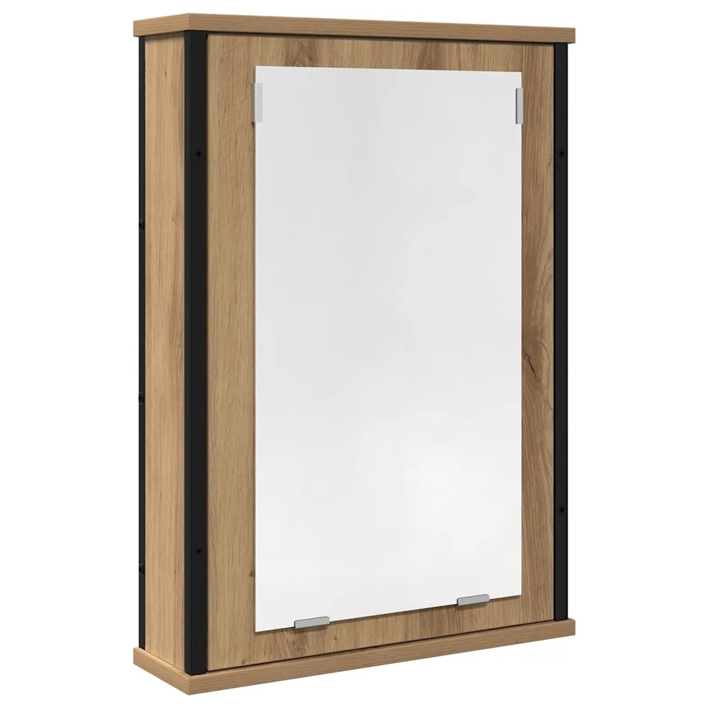 Koupelnová skříňka se zrcadlem dub artisan 42 x 12 x 60 cm