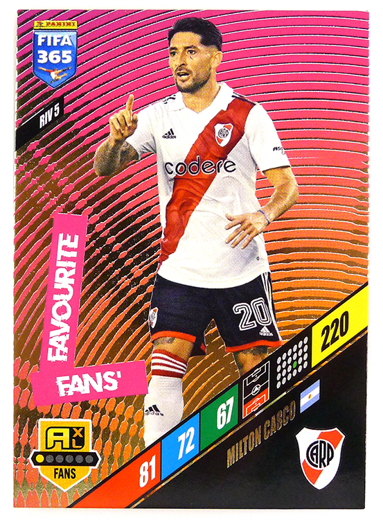 karty piłkarskie Panini Fifa 365 2024 Fans Favourite Riv 5 Casco