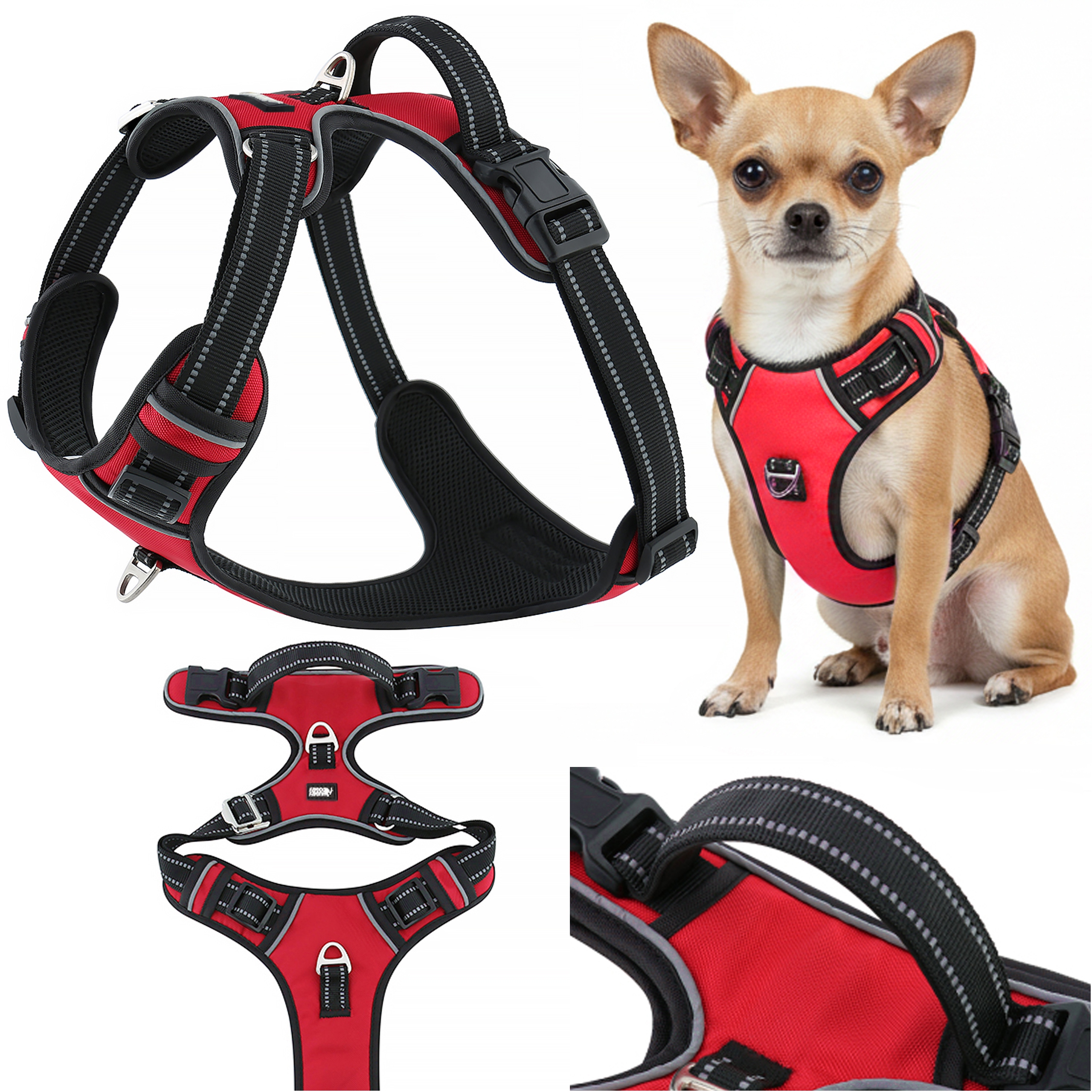 Mocne szelki typu guard dla psa Regulowane treningowe Huggy Doggy lekkie Xs