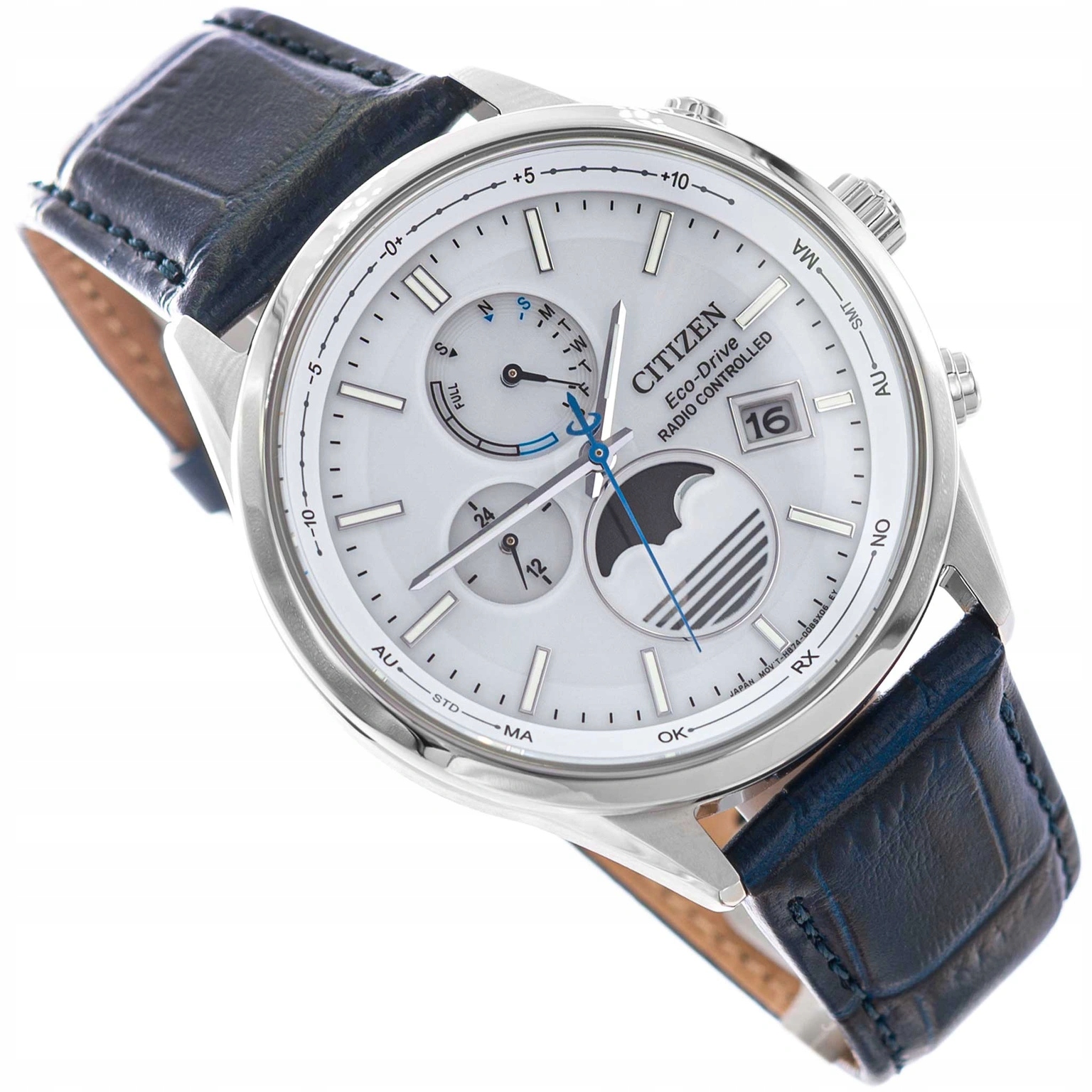 Pánské Hodinky Citizen BY1030-09A Radio Controlled Moonphase 100 M Kalendář