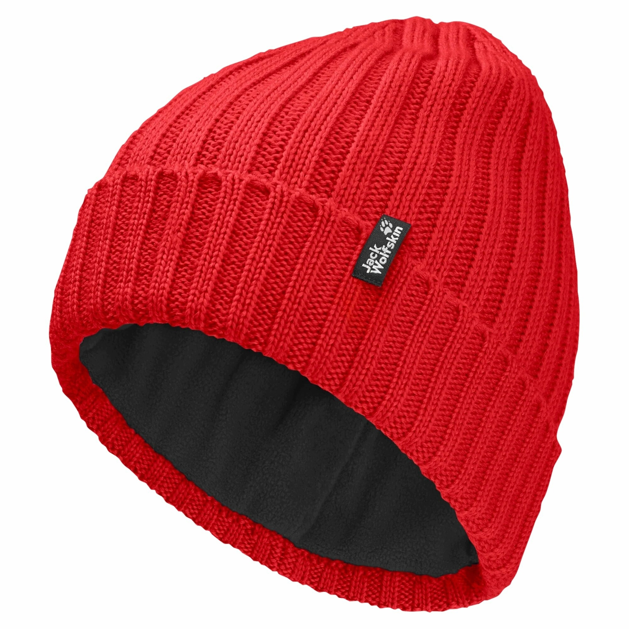 Czapka Jack Wolfskin Rib Knit Beanie siren red