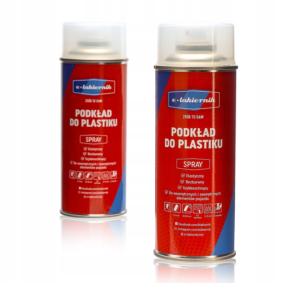Podkład do Plastiku Tworzyw Sztucznych Zderzaków Spray 400ml e-lakiernik EAN (GTIN) 5904094445448