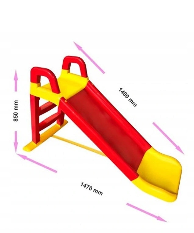 DUŻA ZJEŻDŻALNIA ŚLIZG Z DRABINKĄ DŁUGA XXL RÓŻNE KOLORY Marka Doloni