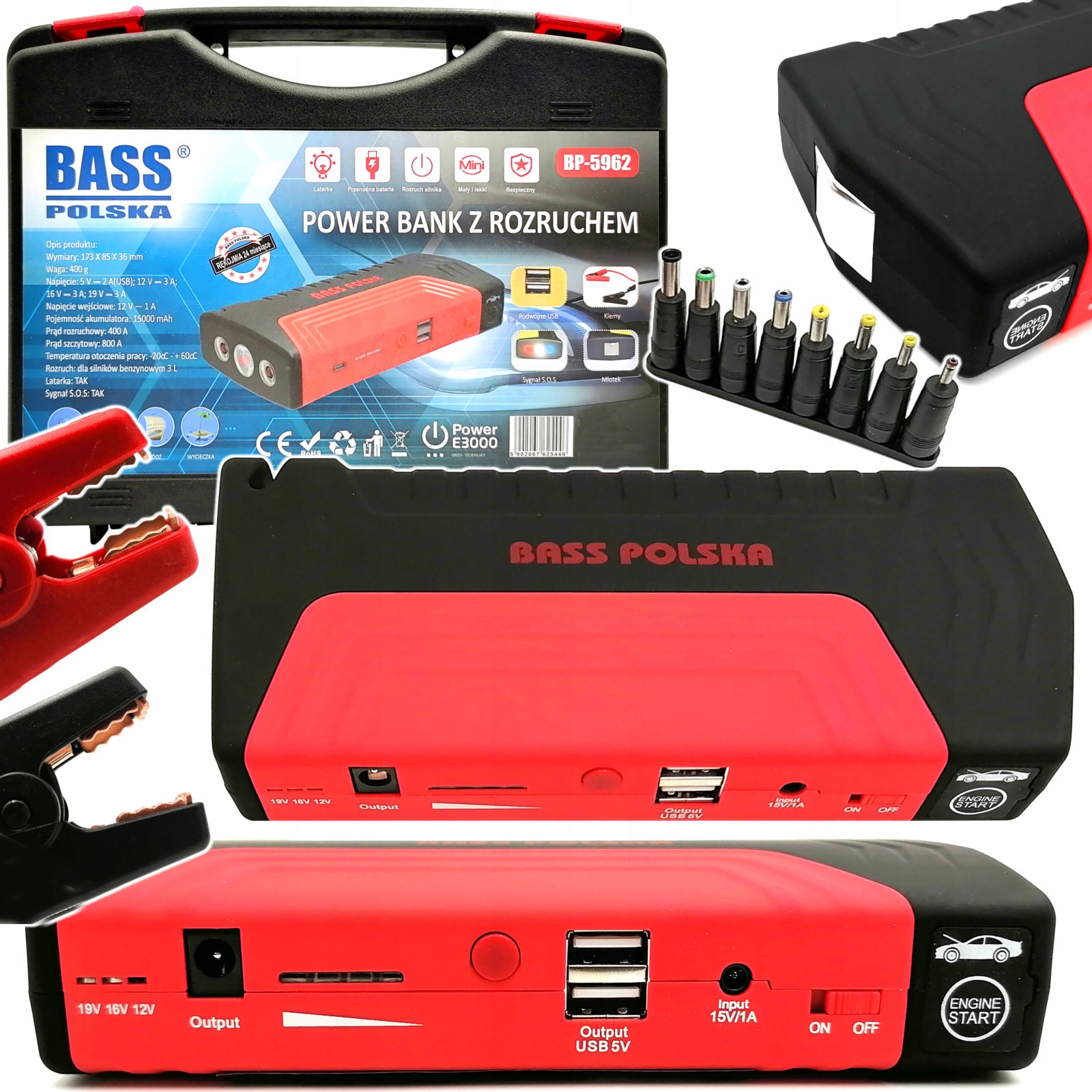 POWERBANK СТАРТОВЫЙ ВЫПРЯМИТЕЛЬ STARTER 400A BOOSTER