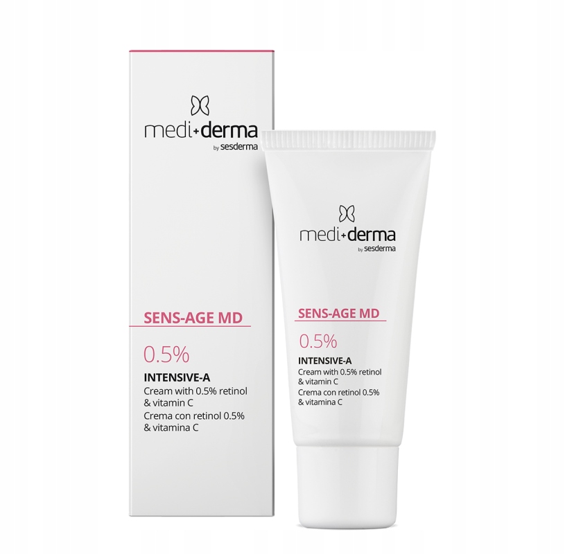 Mediderma Sens-age MD 0.5%-Krem przeciwstarzeniowy do twarzy na noc 30 ml