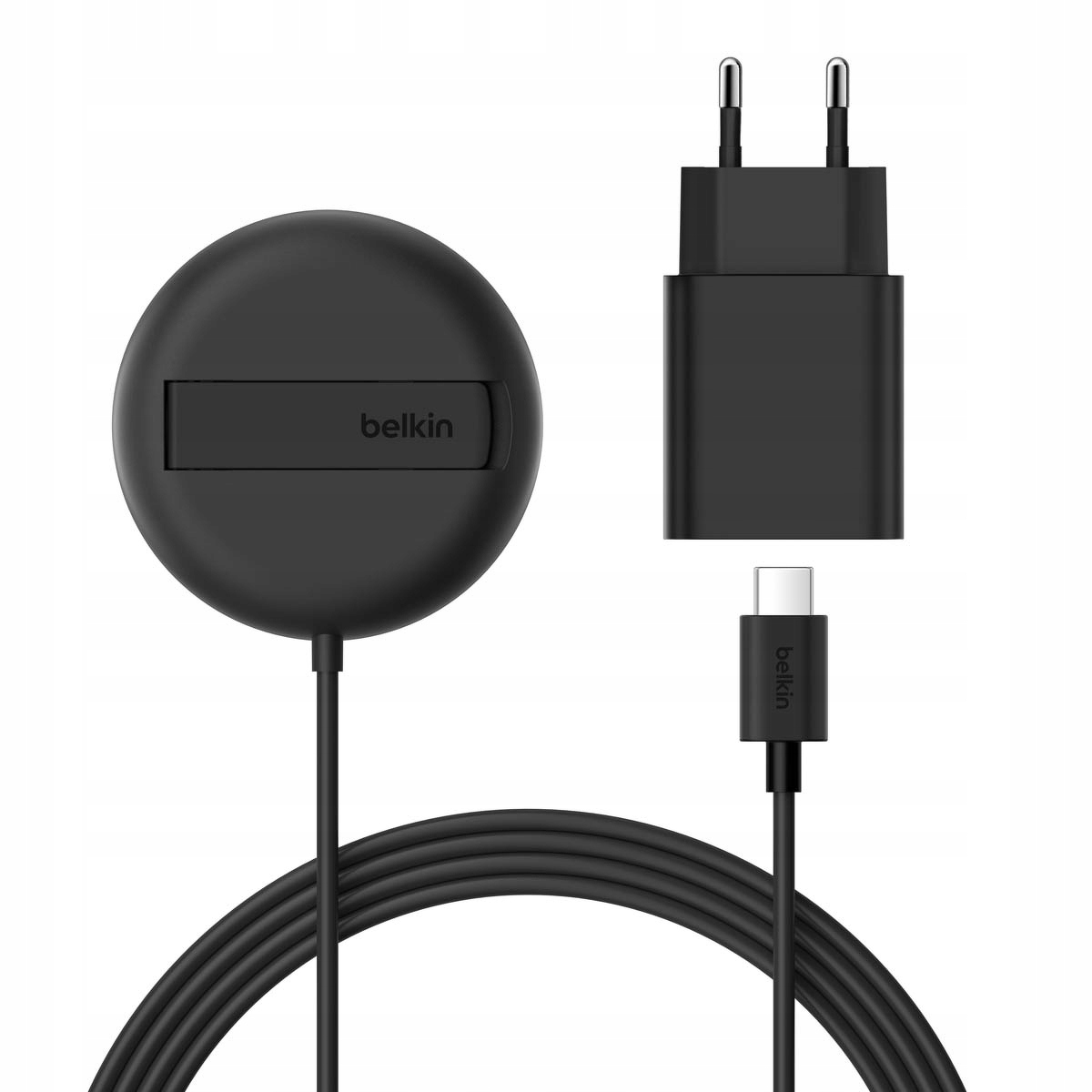 Belkin Magnetická nabíječka, Qi2 15W, rozkládací, napájecí zdroj 20W, černá