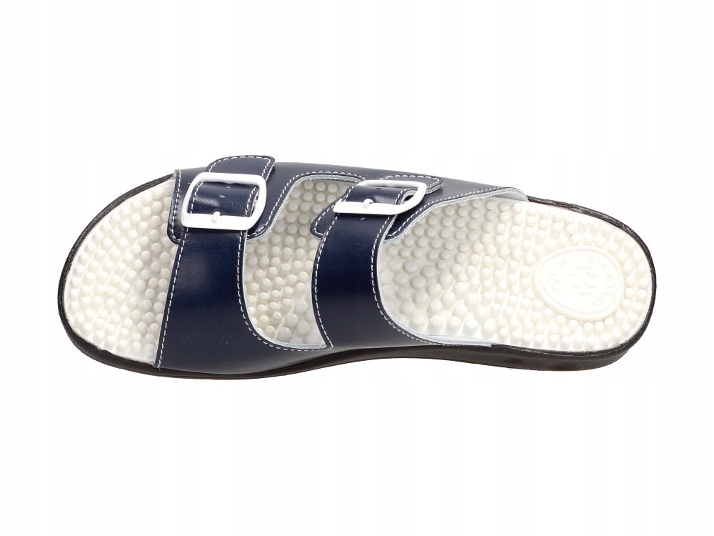 MEDYCZNE KLAPKI SKÓRZANE - FAKIRKI 2P- GRANAT 38 Rozmiar 38