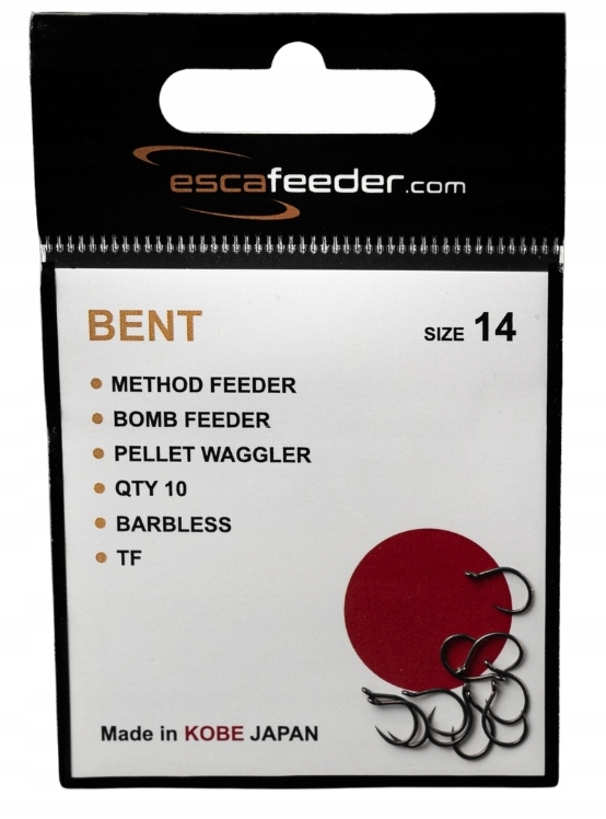 Haczyk Esca Feeder bez zadzioru Bent rozm.14