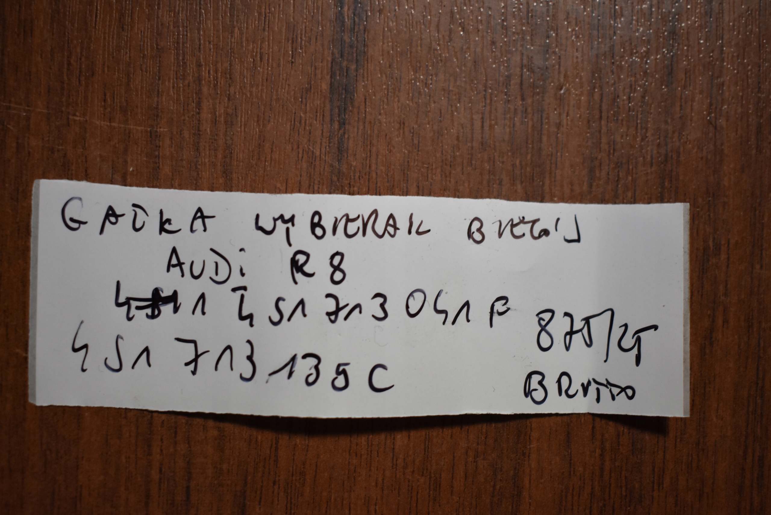 IDEALNA hlavice kulysa převodů AUDI R8 1
