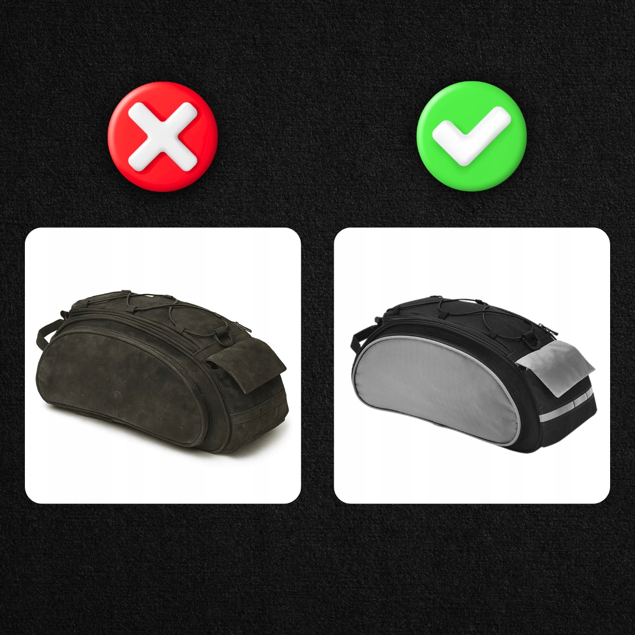 SAKWA ROWEROWA TORBA TURYSTYCZNA DUŻA NA BAGAŻNIK KUFER NA RAMIĘ DO ROWERU Montaż na tył