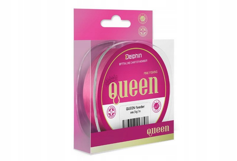Żyłka Delphin Queen Feeder różowa 0,25mm 5,0kg 300m