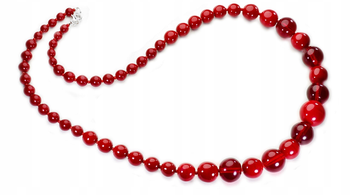 

Naszyjnik Czerwony Korale Jablonex Modne Ludowe