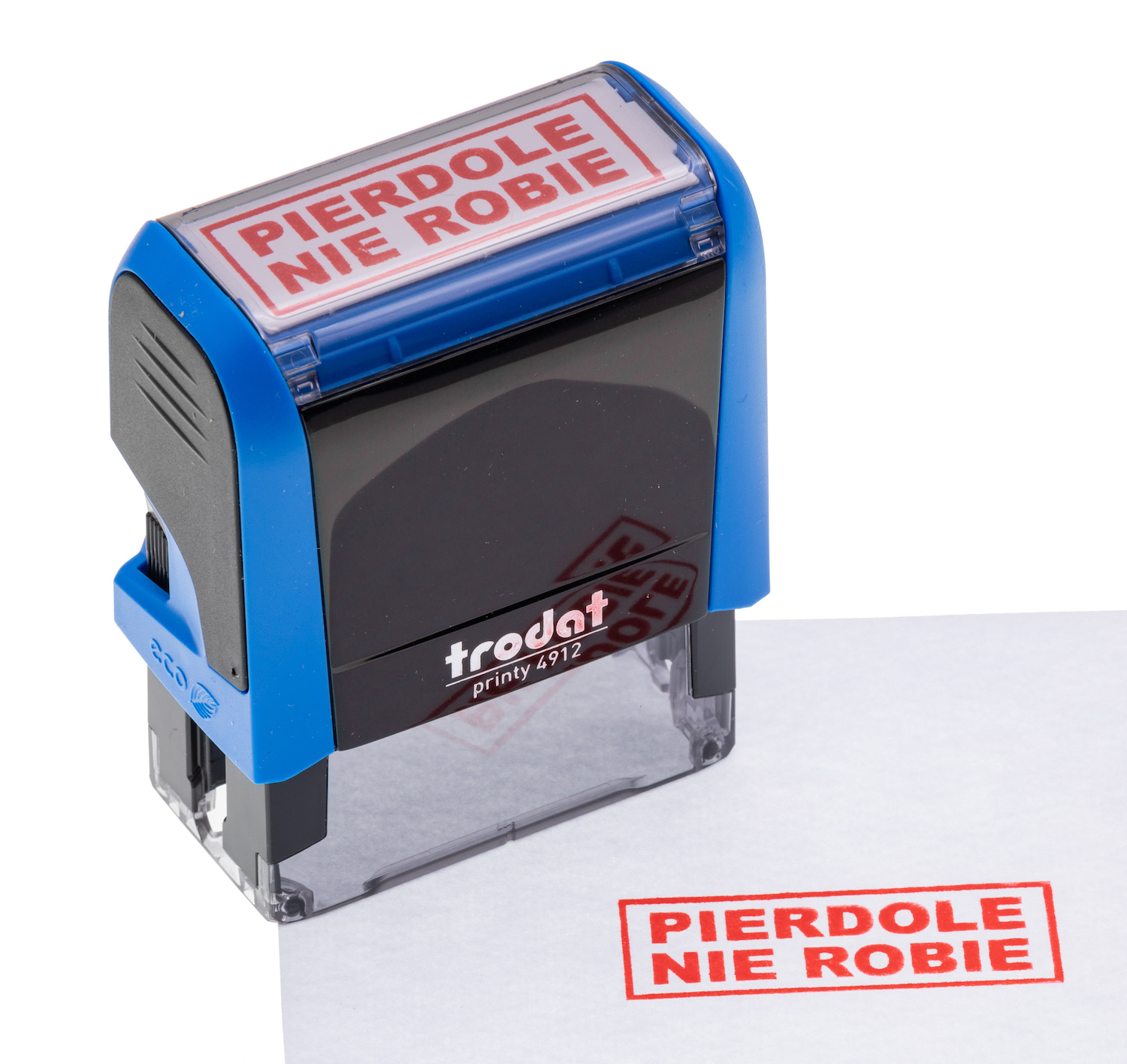 Pieczątka na prezent PIERD#LE NIE ROBIE