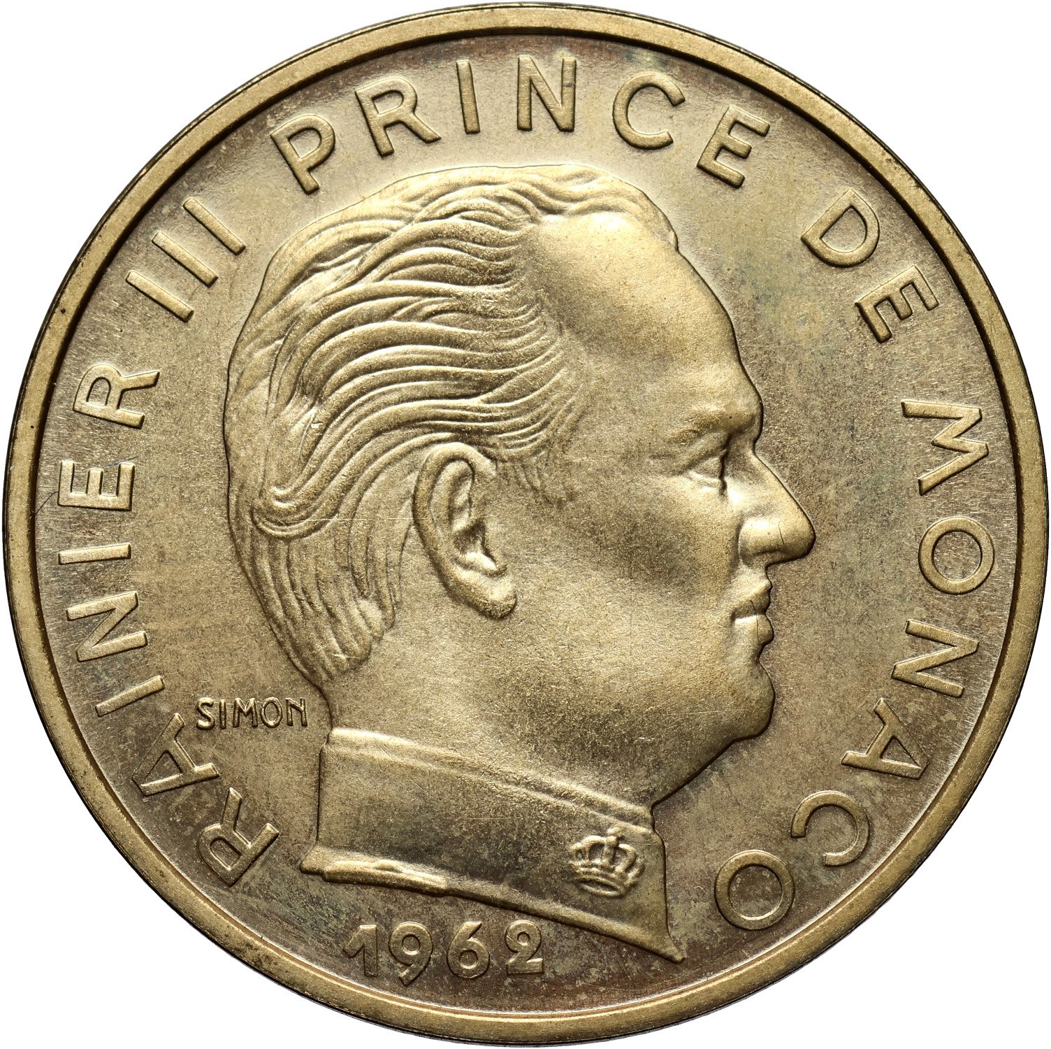 #B16# Monako, Rainier III, 20 centimes 1962, PRÓBA